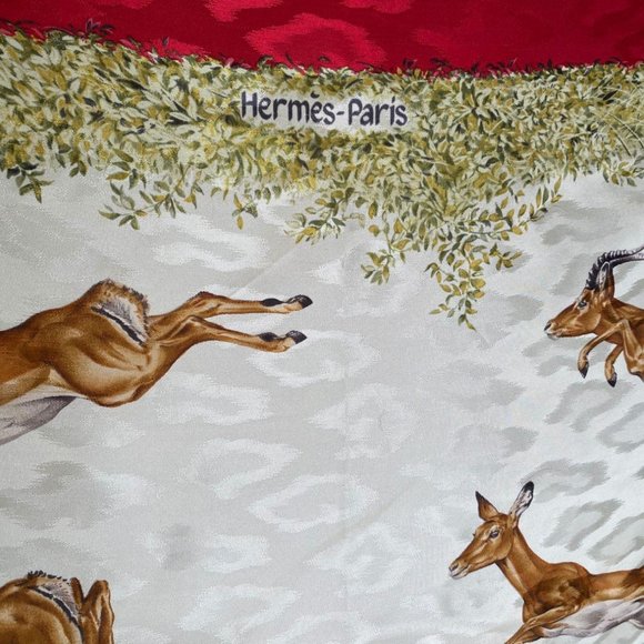 Hermès Kenya Scarf on Silk Jacquard - Picture 14 of 16